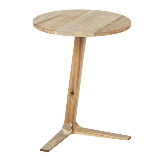 Masa laterala maro din lemn 40 cm Acina Wenko