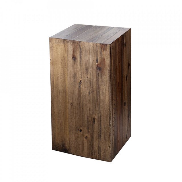 Masa laterala maro din lemn de salcam 26x26 cm Pillar The Home Collection