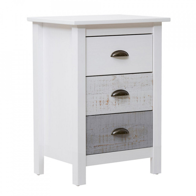 Noptiera multicolora din lemn Romantica Style The Home Collection