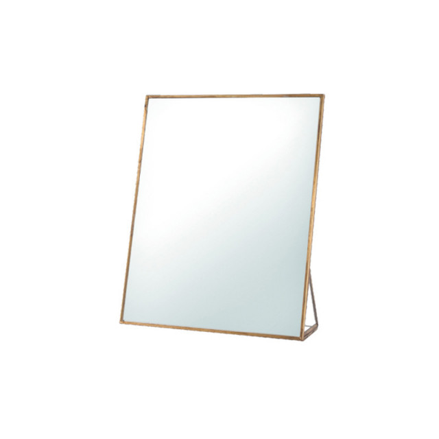 Oglinda de masa dreptunghiulara din fier 13x18 cm Figo Lifestyle Home Collection