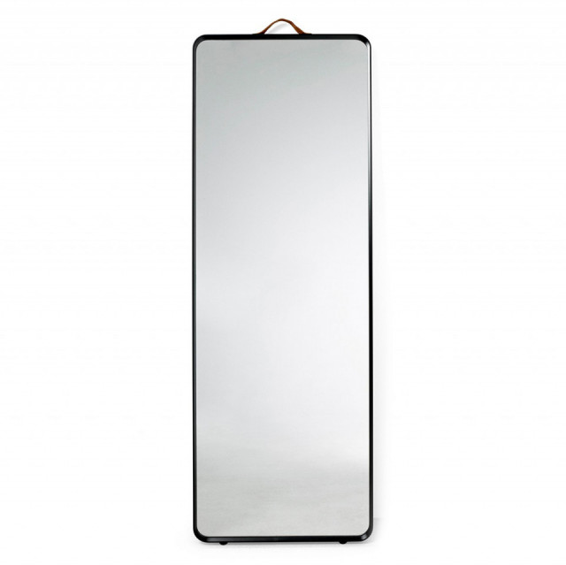 Oglinda de podea dreptunghiulara neagra din aluminiu 60x170 cm Norm Audo Copenhagen