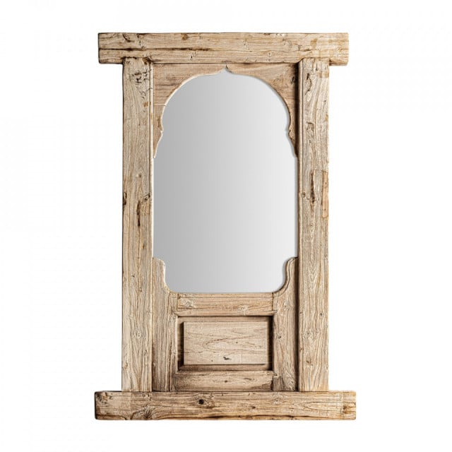 Oglinda dreptunghiulara maro din lemn de tec 81x125 cm Argeen Vical Home