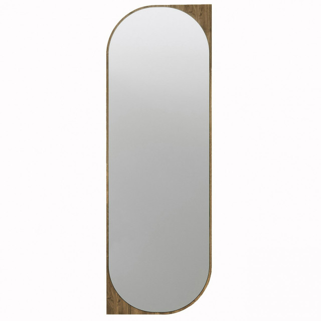 Oglinda ovala maro din lemn 52x152 cm Livi The Home Collection