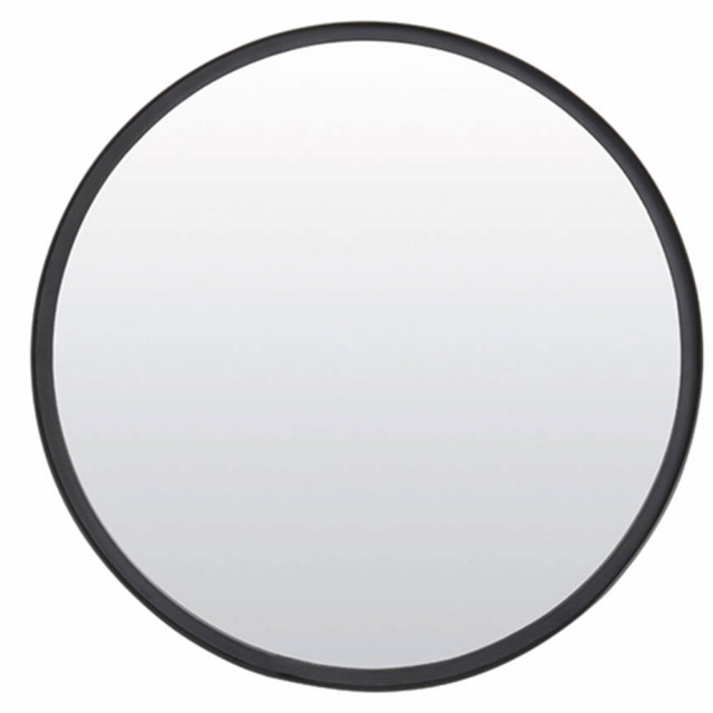 Oglinda rotunda neagra din metal 50 cm Bita Light & Living