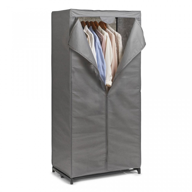Organizator gri din fleece si metal Textile Cabinet Zeller