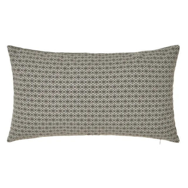 Perna dreptunghiulara gri din poliester si bumbac 30x50 cm Amida The Home Collection