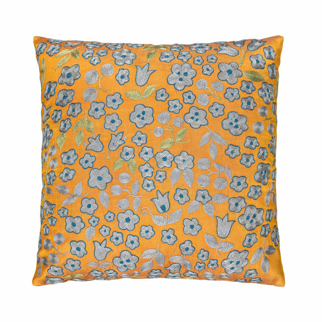 Perna patrata multicolora din textil 40x40 cm Suzani Uha Versmissen