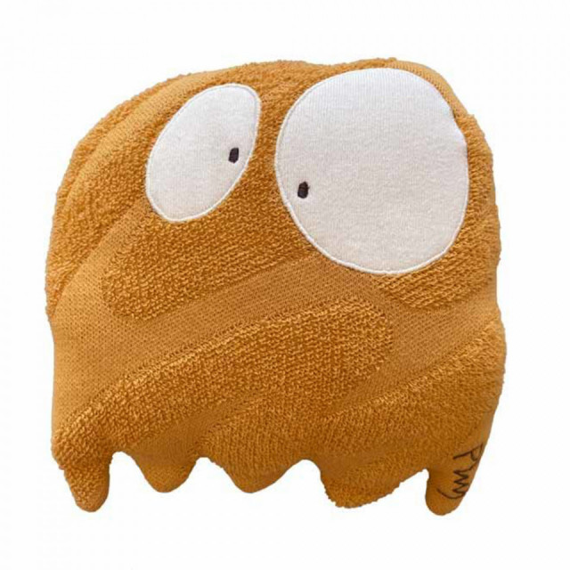 Perna pentru copii galbena din bumbac 30x30 cm Ghosty Lorena Canals