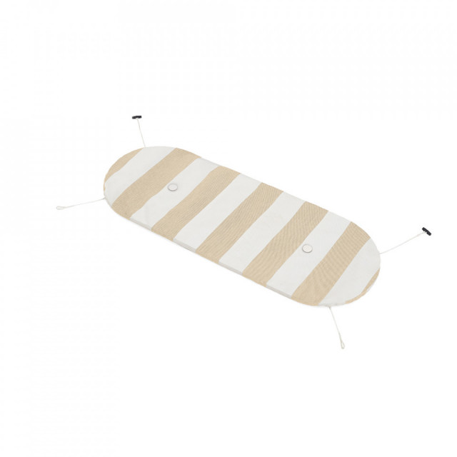 Perna sezut exterior alba/bej din poliester si olefina 40x110 cm Bankski Fatboy