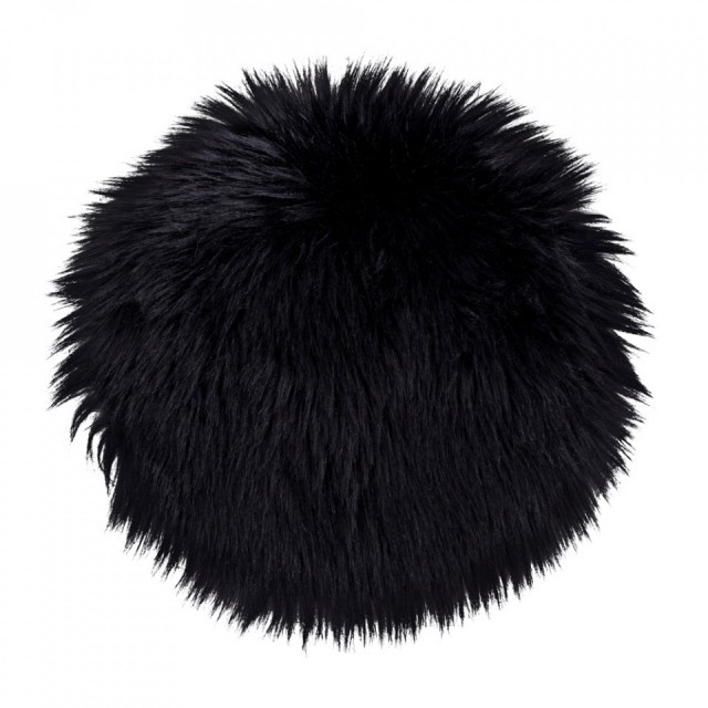 Perna sezut neagra din fibre sintetice 35 cm Mahia House Nordic