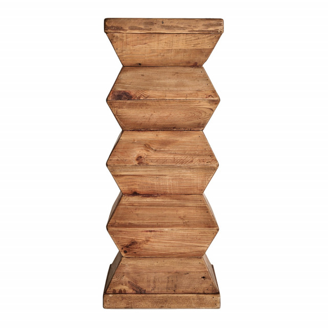Piedestal maro din lemn 76 cm Crissey Vical Home