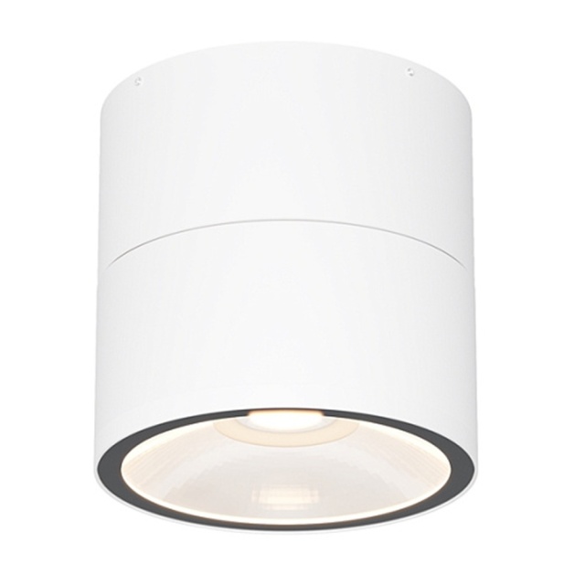 Plafoniera pentru exterior alba din metal cu LED Spin Maytoni