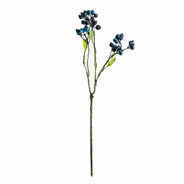 Planta artificiala albastra/verde din plastic 45 cm Blueberry Vical Home