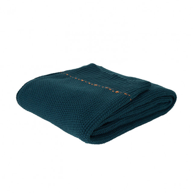 Pled din acril albastru 170x130 cm Aster Blue Zuiver