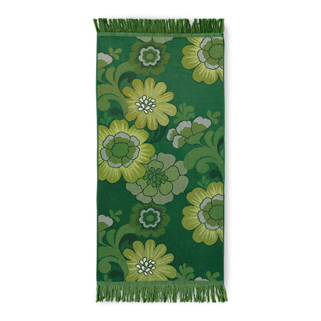 Prosop verde din bumbac 70x140 cm 1976 HKliving