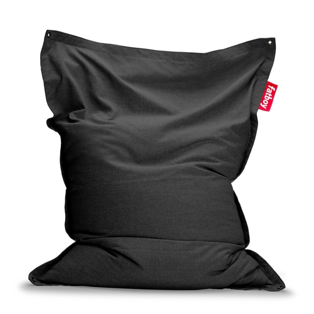 Puf dreptunghiular exterior gri inchis din textil 134x180 cm Original Floatzac Fatboy
