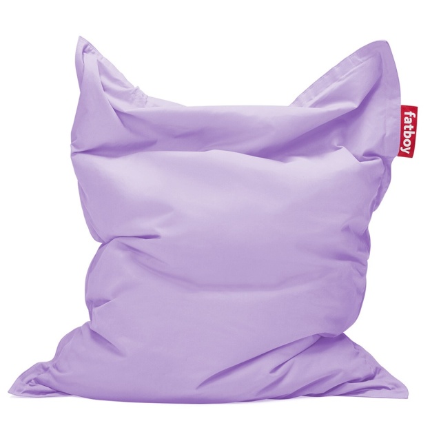 Puf dreptunghiular mov liliac din bumbac 140x180 cm Original Stonewashed Fatboy