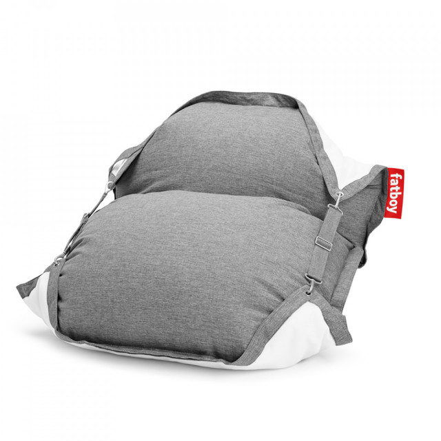 Puf exterior gri piatra din olefina 134x180 cm Original Floatzac Fatboy