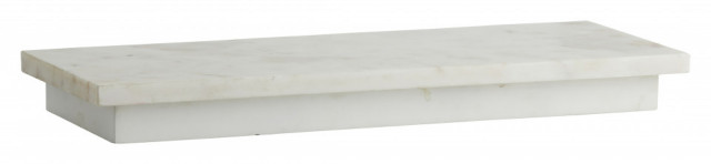 Raft alb din marmura si fier 50 cm Marbe Nordal