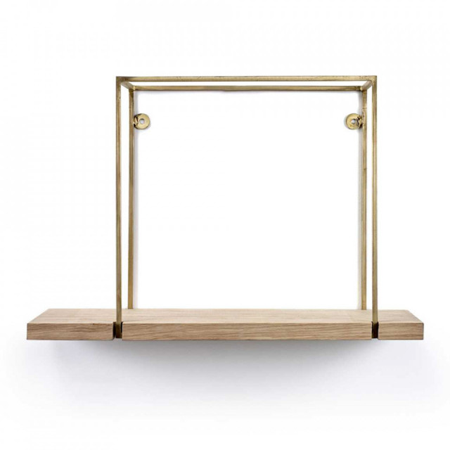 Raft maro din lemn de stejar 45 cm Ezra Serax
