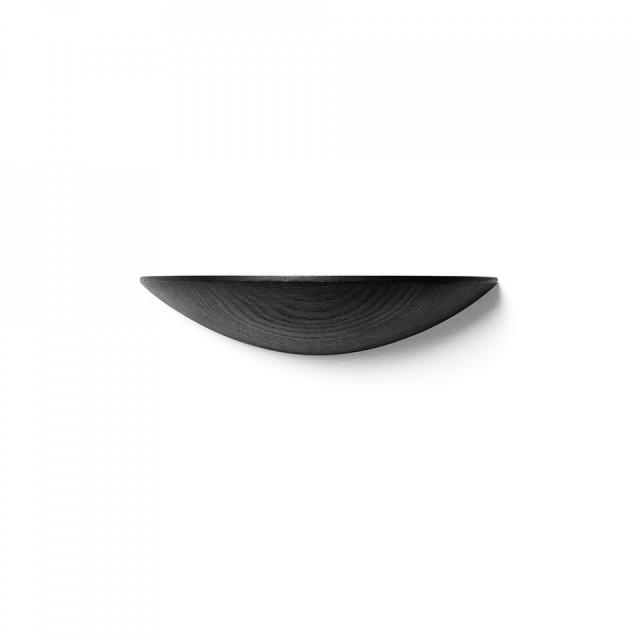 Raft negru din lemn de stejar 22 cm Grindy Menu