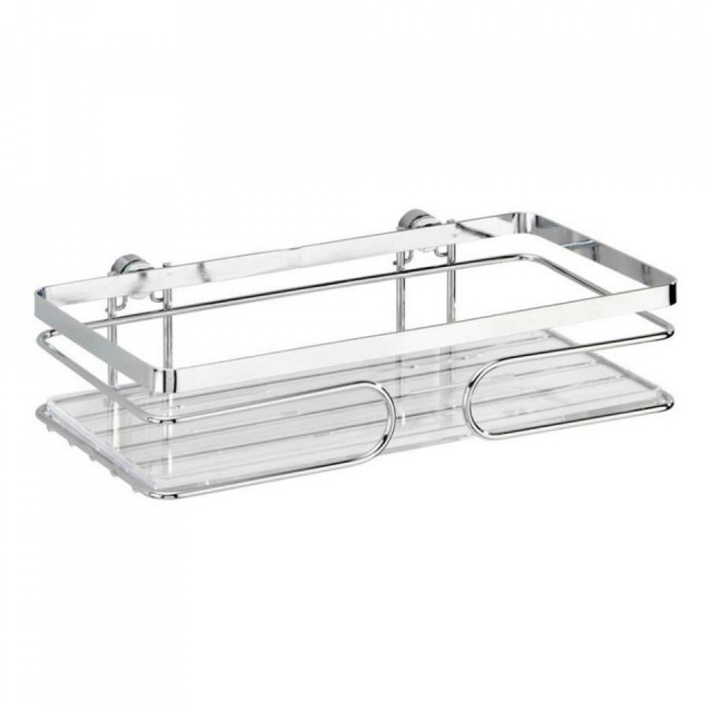 Raft pentru baie argintiu din metal 24 cm Premium Wenko