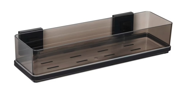 Raft pentru baie negru din plastic 39 cm Udine Wenko
