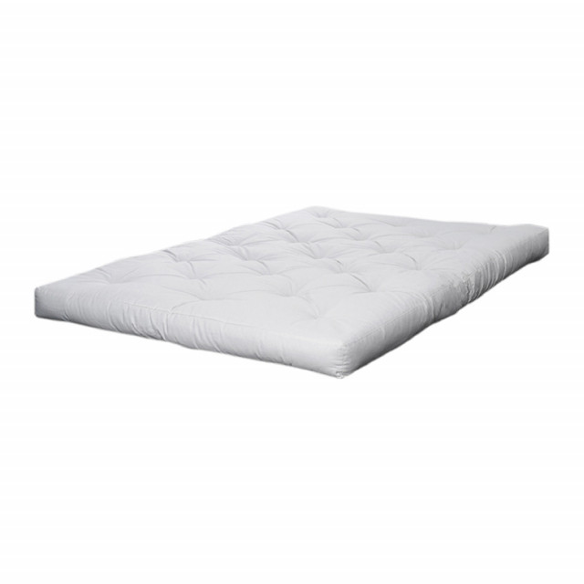 Saltea alba din bumbac si fibre de cocos 160x200 cm Coco Karup Design