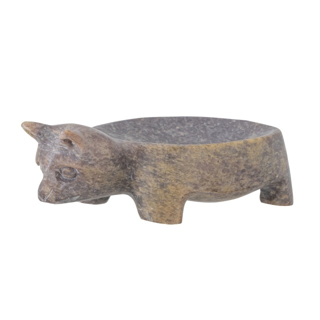 Savoniera maro din piatra 8x13 cm Vigo Bloomingville