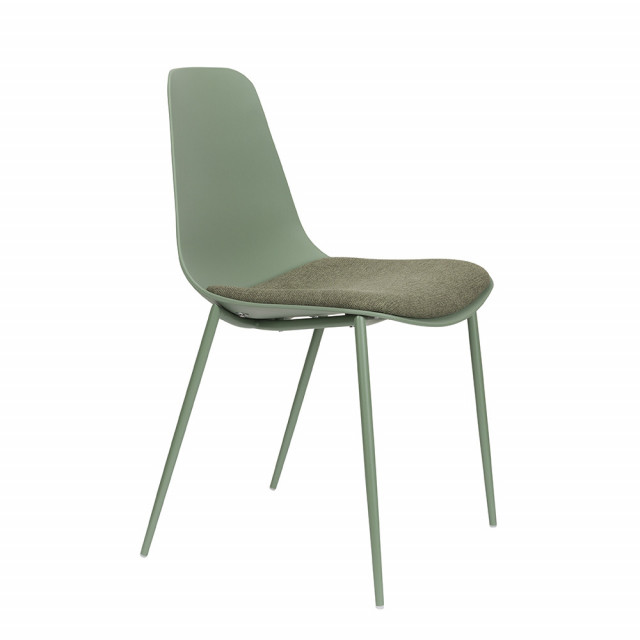 Scaun dining verde din metal Jeffrey The Home Collection