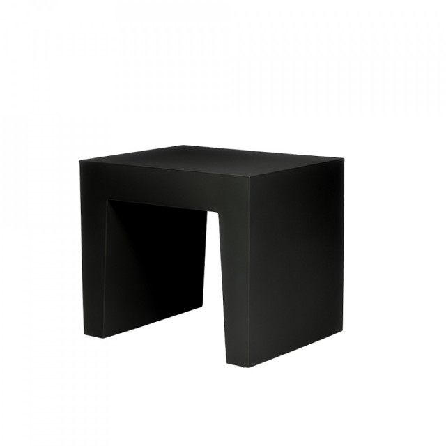 Scaunel negru din polietilena Recycled Fatboy