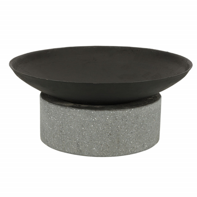 Semineu negru/gri din metal Vrante Esschert Design