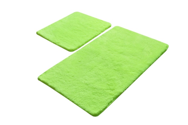 Set 2 covorase de baie verzi din fibre sintetice Havai The Home Collection