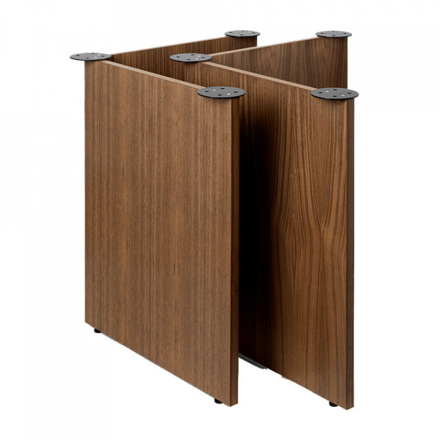 Set 2 picioare pentru masa maro inchis Mingle W68 Ferm Living