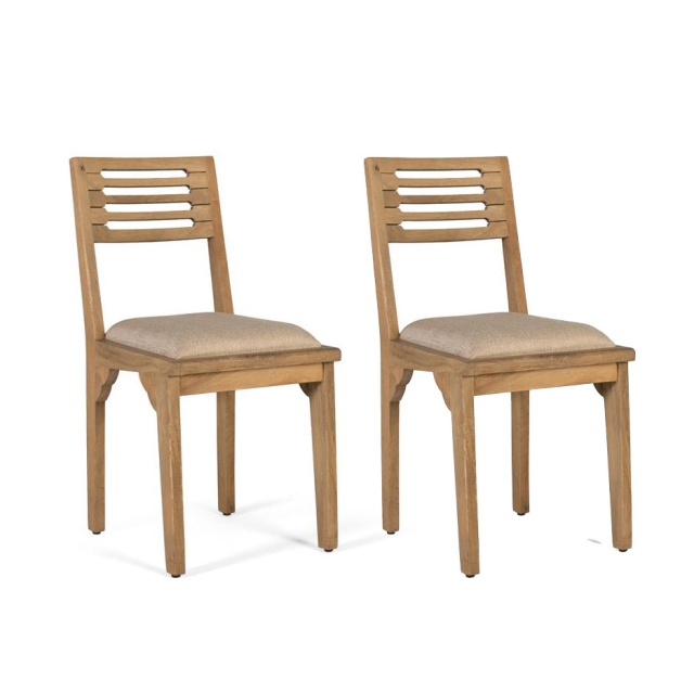Set 2 scaune dining maro din lemn Albero Giner y Colomer