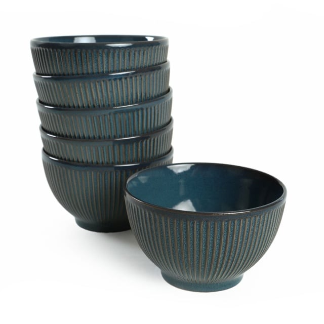 Set 6 boluri albastre din ceramica 15 cm Soko The Home Collection