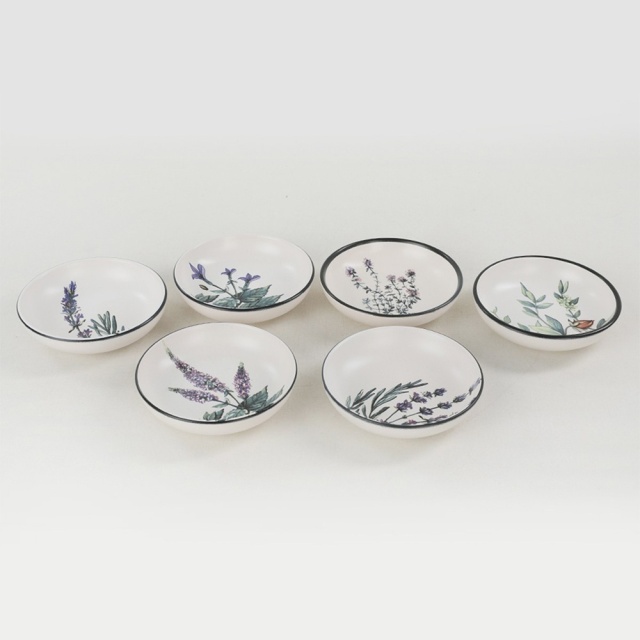 Set 6 sosiere multicolore din ceramica 8x12 cm Algoa The Home Collection