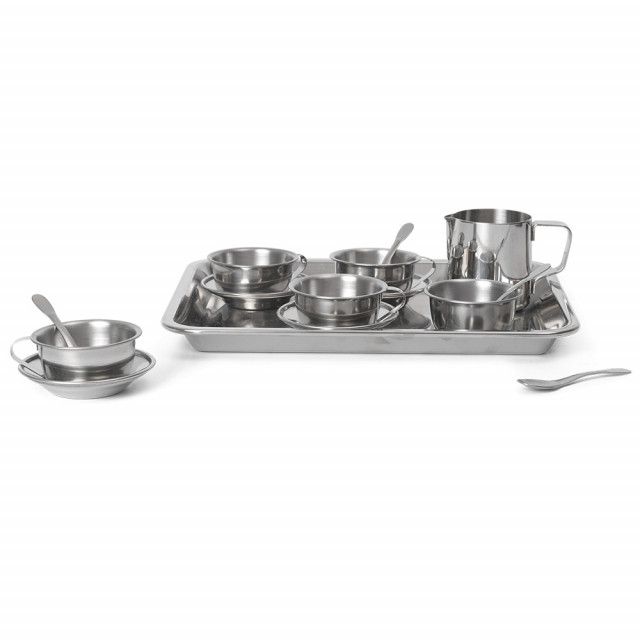 Set de joaca 15 piese argintiu din metal Toro Ferm Living