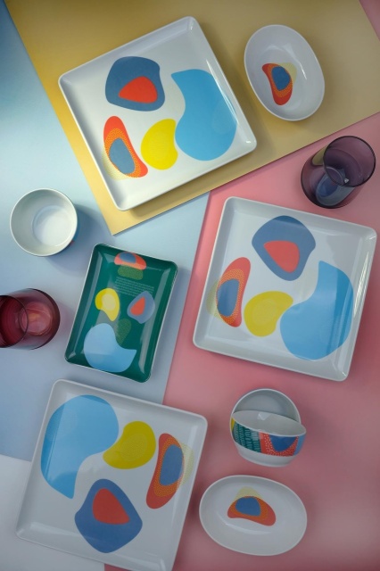 Set de masa 16 piese multicolore din ceramica Uga The Home Collection