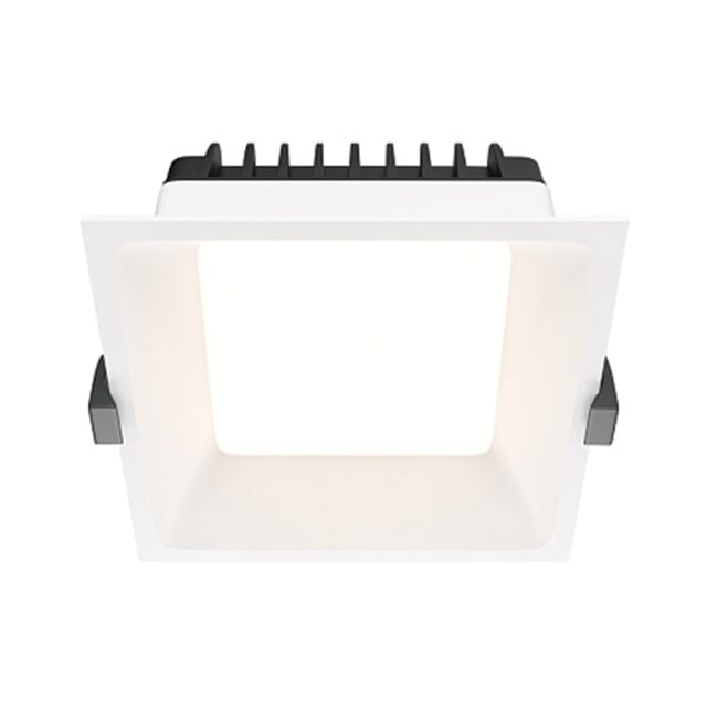 Spot alb din metal cu LED Downlight Okno SQ 24-3000 Maytoni