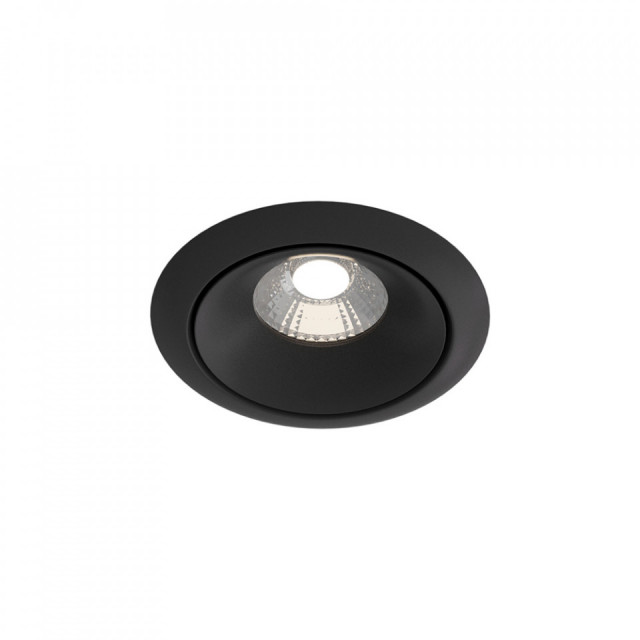 Spot negru din metal cu LED Downlight Yin Round Maytoni