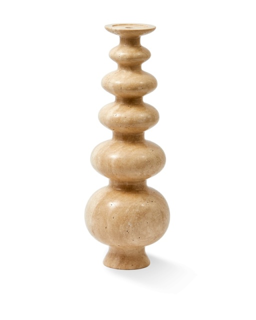 Suport lumanare bej din marmura 50 cm Heritage Sphere Pols Potten