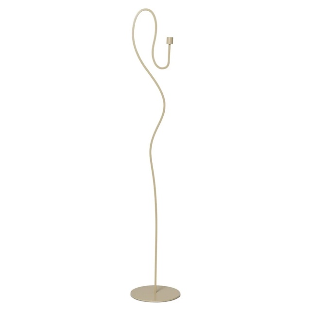 Suport lumanare bej din metal 114 cm Valse Ferm Living