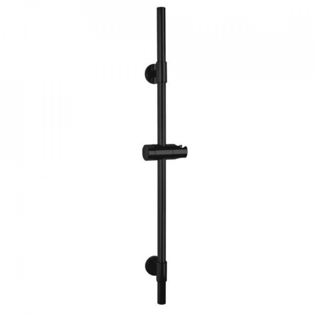 Suport pentru dus negru din inox Basic Wenko