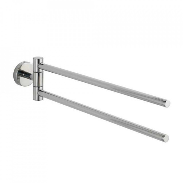 Suport prosoape argintiu din inox 43 cm Bosio Wenko