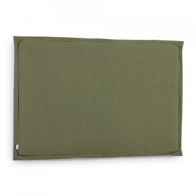 Tablie pat verde din material textil si lemn 166 cm Tanit Kave Home