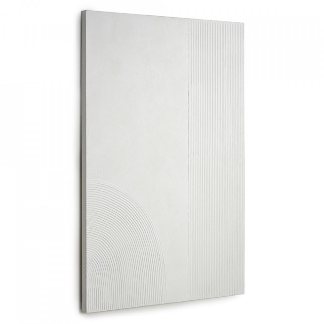Tablou alb din fibre naturale 80x110 cm Adelta Kave Home