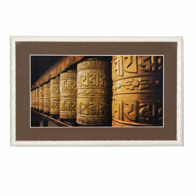 Tablou alb din lemn 81x127 cm Tahoy Thai Natura