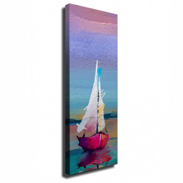 Tablou multicolor din bumbac 30x80 cm Boat The Home Collection