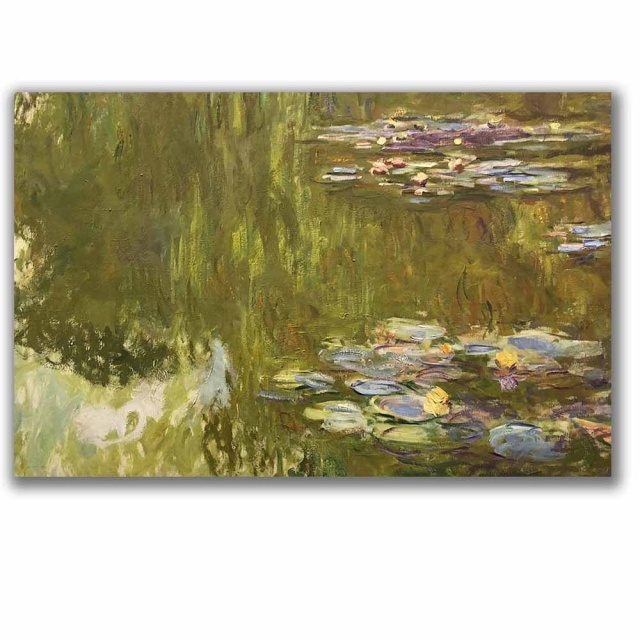 Tablou multicolor din fibre naturale 45x70 cm Lily Pond The Home Collection